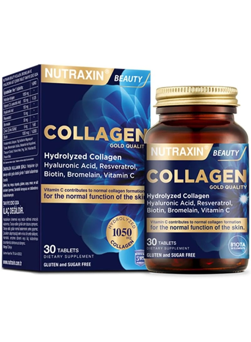 NUTRAXIN Active Nutraxin Beauty Collagen Gold Quality 30 Tablets - Image 1